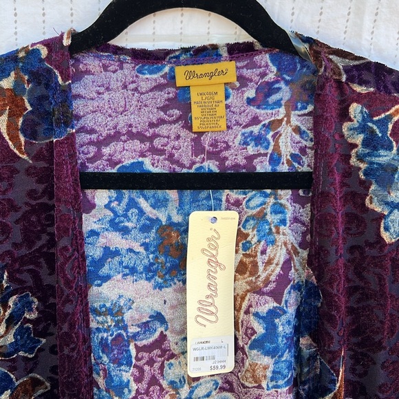 NWT Wrangler Velvet Duster - Picture 3 of 5